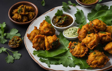 Masti Restaurant Dundee terrace Edinburgh Authentic Vegetable Pakora