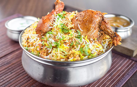 Masti Restaurant Dundee terrace Edinburgh Savoury Chicken Biryani 